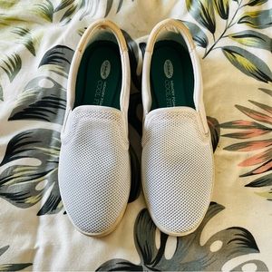 Dr. Scholl’s Memory Foam Cool Fit White Slip On Sneakers